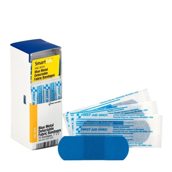 1"x 3" Visible Blue bandage