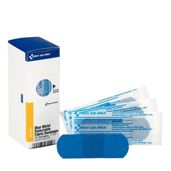 1"x 3" Visible Blue bandage - Image 2