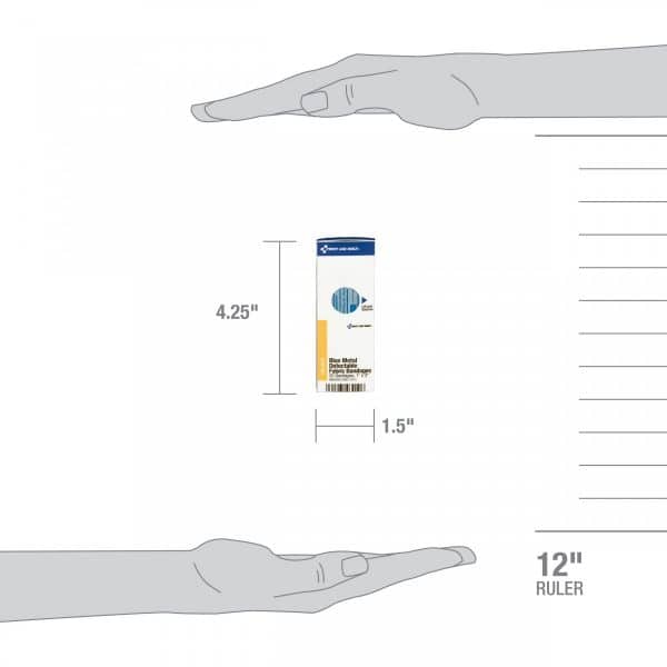 1"x 3" Visible Blue bandage - Image 6