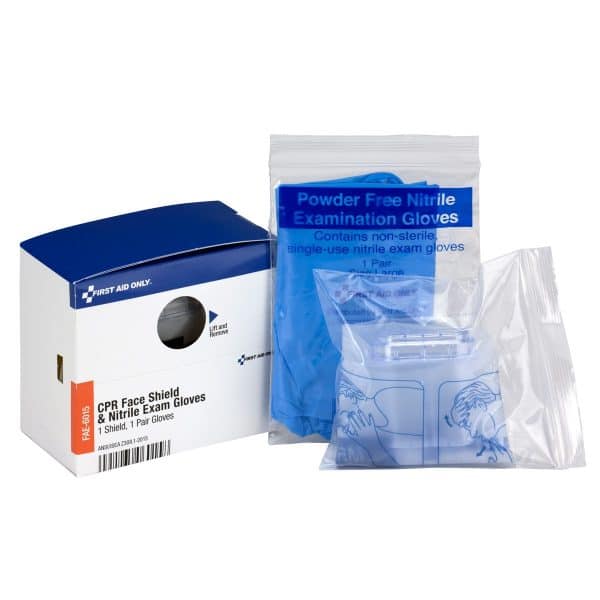 CPR Face Shield & Vinyl Gloves