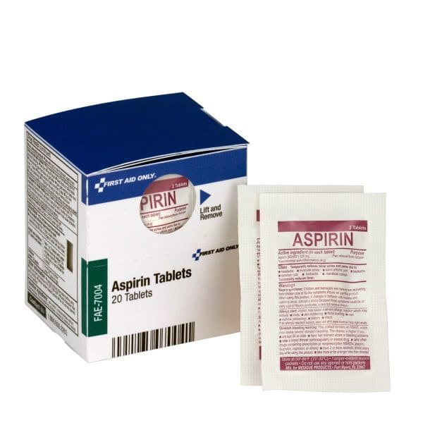 Refill Aspirin, 2 Tablets Per Packet