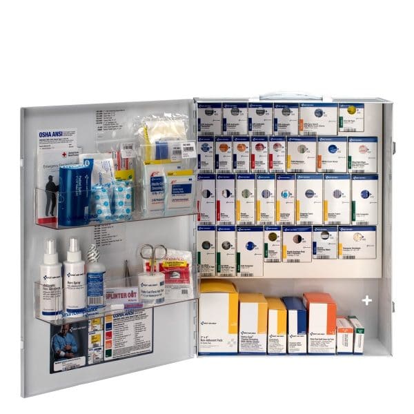 150 Person XL Metal SmartCompliance General Business First Aid Cabinet WITH or WITHOUT Medications