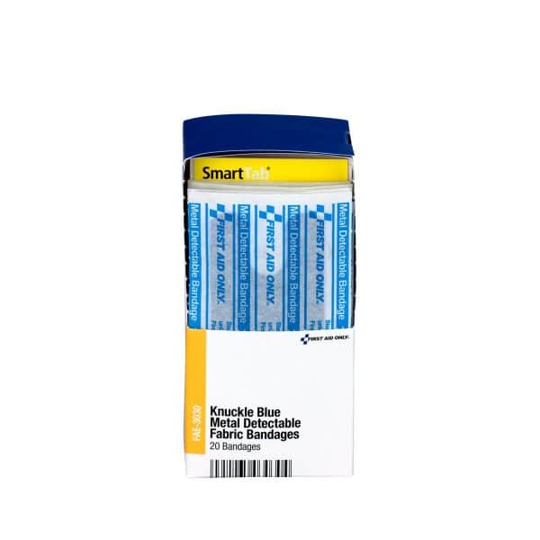 Knuckle Blue Metal Detectable Fabric Bandages, 20ct - Image 4