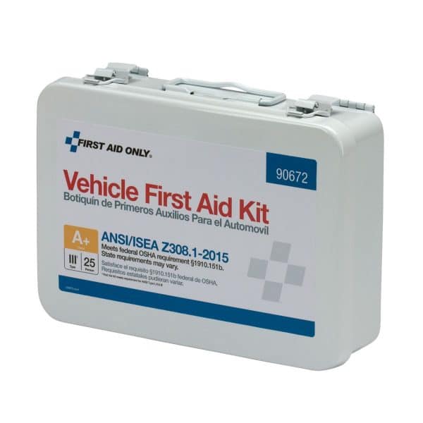 25 Person Vehicle First Aid Kit, Metal Weatherproof Case, ANSI Compliant - Image 6