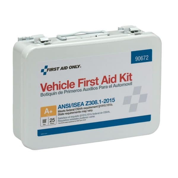 25 Person Vehicle First Aid Kit, Metal Weatherproof Case, ANSI Compliant - Image 5