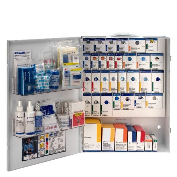 150 Person XL Metal SmartCompliance Food Service First Aid Cabinet Without Medications - Image 2