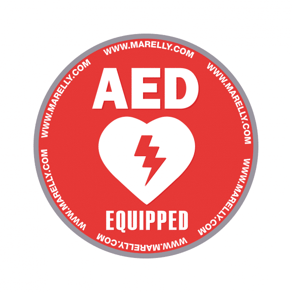 AED Equipped Vinyl Decal