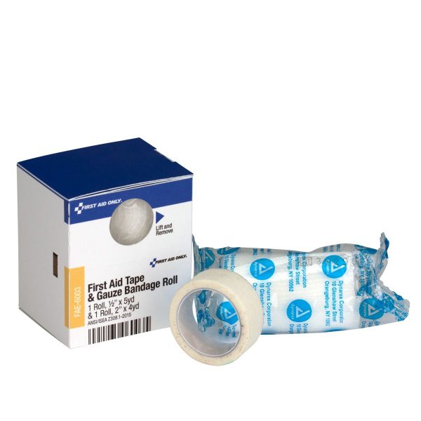 SmartCompliance Refill 1/2"X5 Yd. First Aid Tape And 2" Conforming Gauze Bandage Roll, 1 Per Box