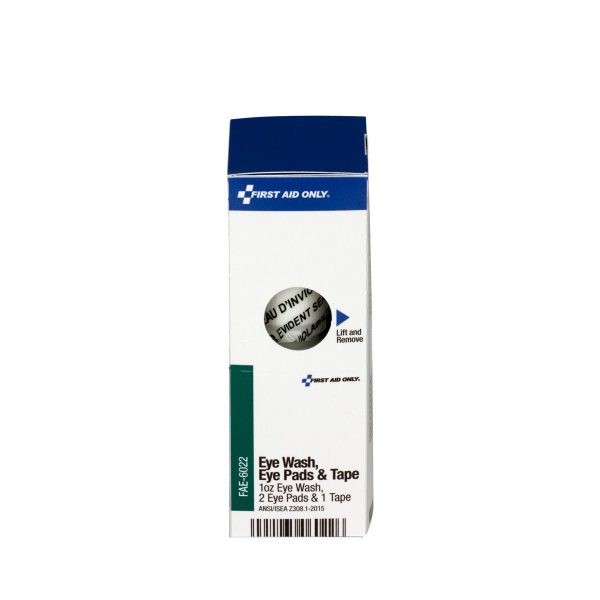 SmartCompliance Refill Eye Wash, Eye Pads & Tape, 1 Bottle, 1 Oz., 2 Eye Pads & 1 Tape Per Box - Image 2