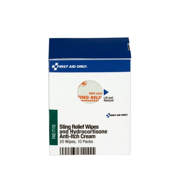 SmartCompliance Refill 20 Sting Relief Wipes & 10 Hydrocortisone Cream Packets Per Box - Image 2
