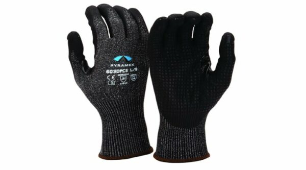 Glove nitrile A4 dots thumb crotch
