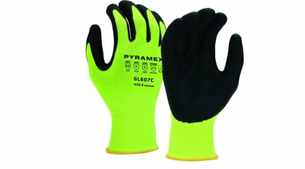 FoamNitrile 13g HPPE HiVis Lime A4 Cut