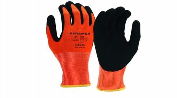 SandyNitrile 13g HPPE Hi Vis Orange A6 Cut