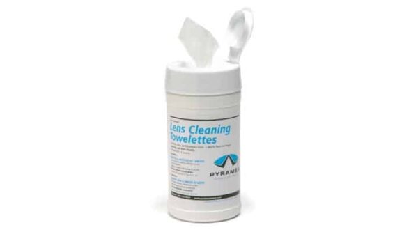 Canister with 100 lens cleaning tissues