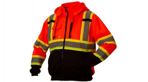 Canadian premium zipper sweatshirt in orange