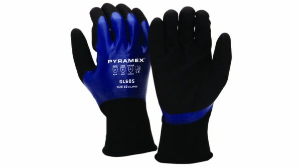 Glove full drip sandy nitrile liquid proof - Polyester