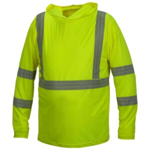 Long Sleeve Hi-Vis Moisture Wicking Pullover Hoodie