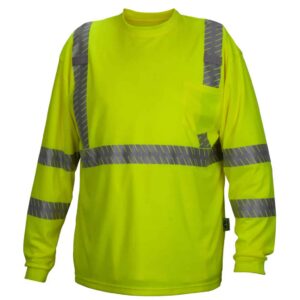 Long Sleve Hi-Vis Moisture Wicking Shirt