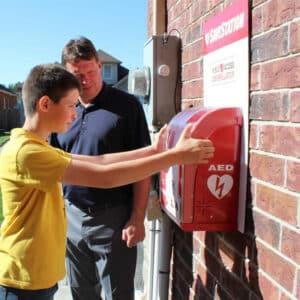 SaveStation Standard Outdoor AED Cabinet