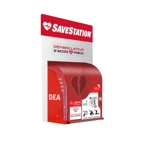 SaveStation Standard Outdoor AED Cabinet - French