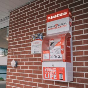 SaveStation Wall Mount Outdoor AED Cabinet